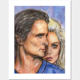 Sharon Stone, Michael Douglas, Basic Instinct Posters and Art